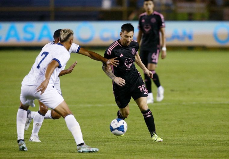Lionel Messi, durante el amistoso entre el Inter Miami y El Salvador Foto: Noticias Argentinas