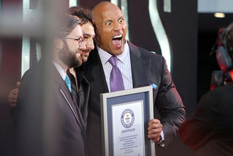 Dwayne Johnson, mejor conocido como “La Roca”, logró un récord Guinness en 2015. Foto: Splash
