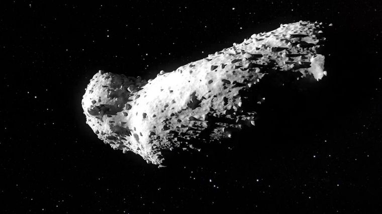 El asteroide estudiado. Foto: Esa.