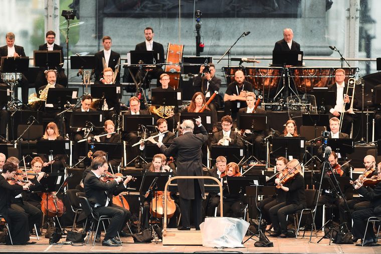 Gergiev al frente de la Orquesta Sinfónica de Londres en 2016.