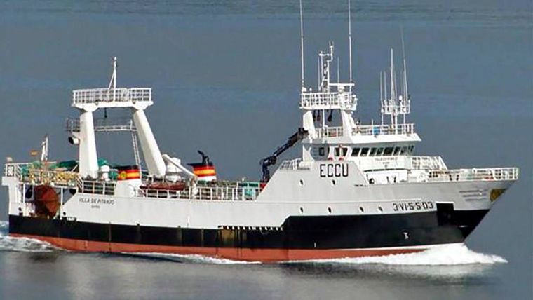 Así era el pesquero gallego Villa de Pitanxo. Foto: Euronews.