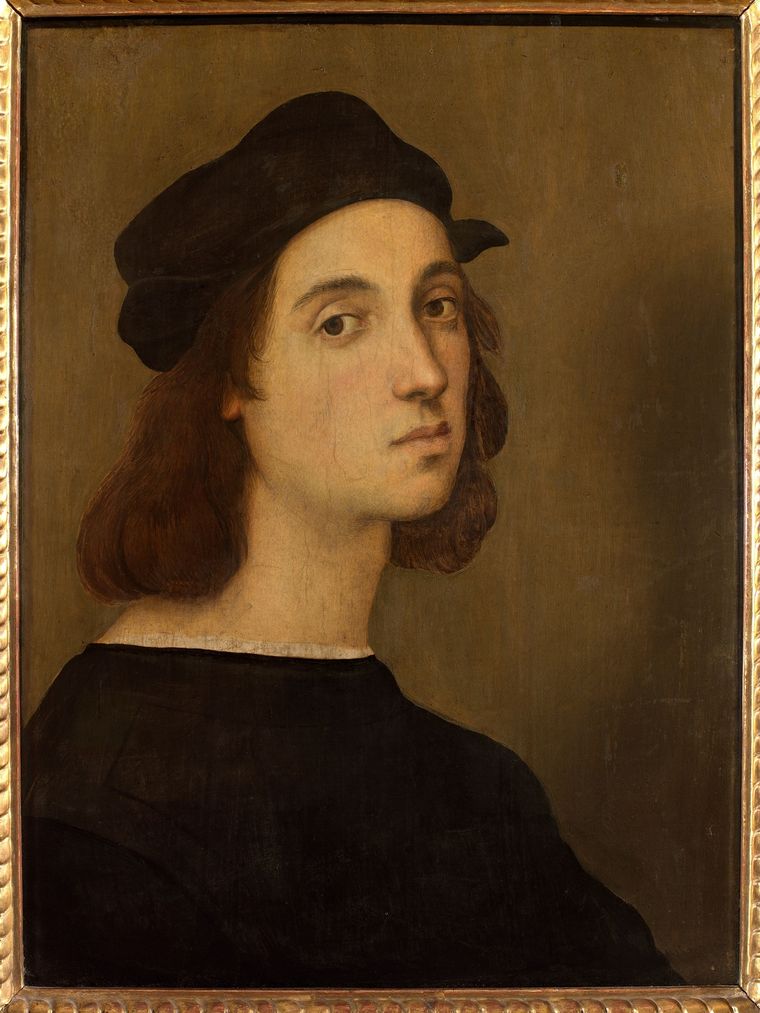 Presunto autorretrato de Rafael Foto: Galería de los Uffizi, Florencia.