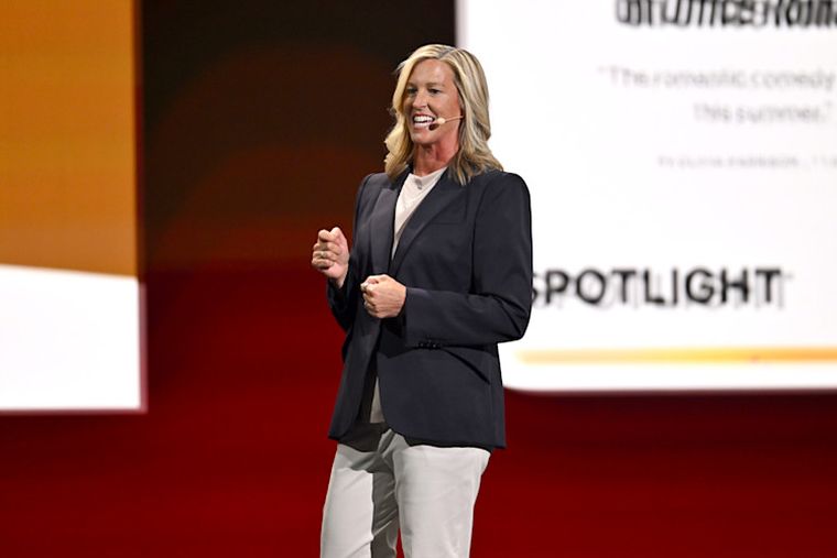 Amy Reinhard, presidenta del sector de publicidad de Netflix. Amy Reinhard, presidenta del sector de publicidad de Netflix.