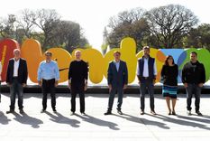 Con Horacio Rodríguez de visita por Mendoza, el Gobernador dijo que impulsará el Emetur para promover el turismo. Foto: Prensa Cambia Mendoza