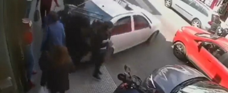 El momento del accidente fatal Foto: Captura de video