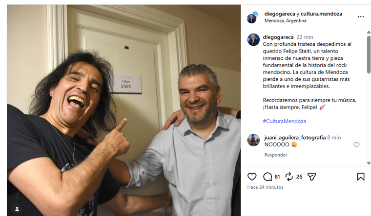 Diego Gareca y Felipe Staiti. Diego Gareca y Felipe Staiti.