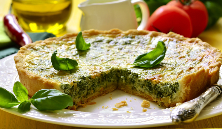 Tarta de espinacas, una opción saludable para toda la familia Foto: Shutterstock