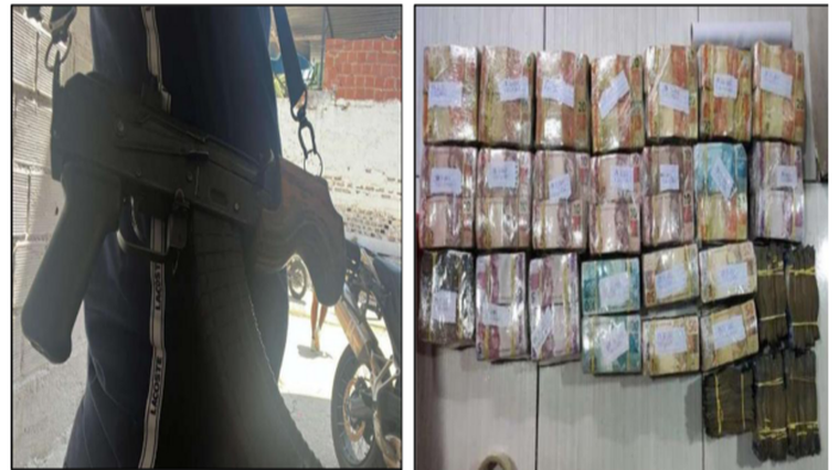 Gardenal, uno de los gestores del narcotráfico, ostentaba joyas, armas y dinero, según la fiscalía.