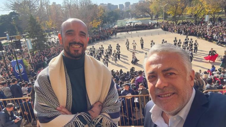 Abel Pintos en el acto de cambio de guardia. Abel Pintos en el acto de cambio de guardia.