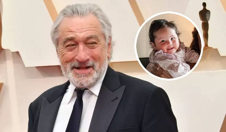Las fotos más tiernas de Gia, la séptima hija de Robert de Niro que tiene tres meses de vida.