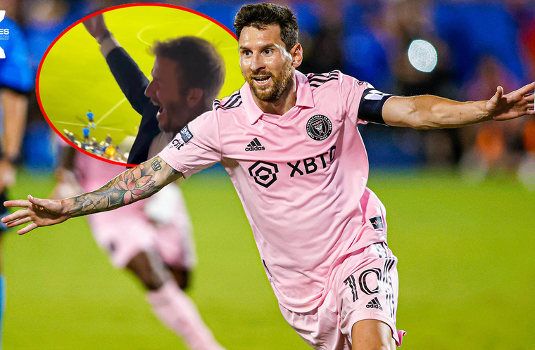 El GOAT se despachó con un nuevo doblete. Foto: Inter Miami