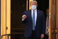 Donald Trump salió este lunes del hospital en el que estuve 72 horas.
