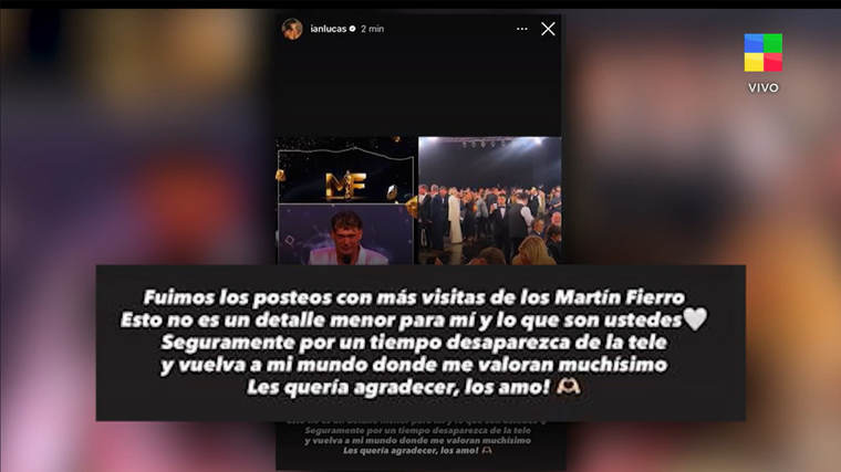 La figura de Telefe y una historia que causó polémica. La figura de Telefe y una historia que causó polémica. 
