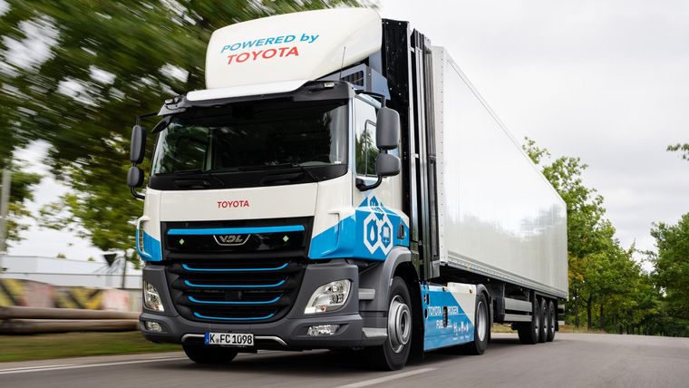 Así son los nuevos camiones de hidrógeno de Toyota