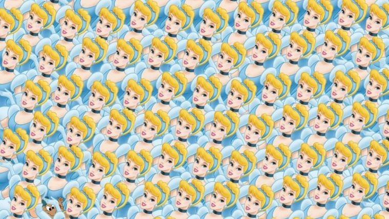 Acertijo visual, reto visual, cenicienta Fuente: Pinterest