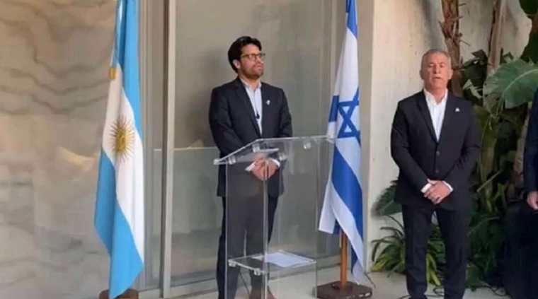 La foto filtrada de Sergio Urribarri celebrando el 25 de Mayo en la Embajada de Israel