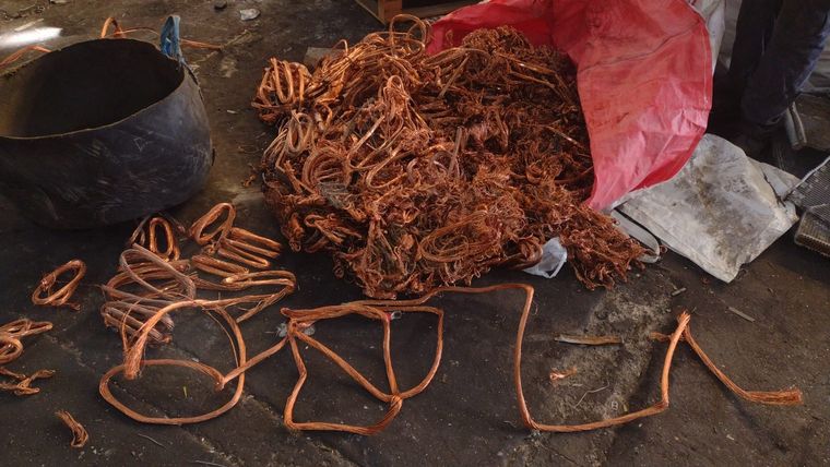 Parte del material hallado Foto: Ministerio de Seguridad