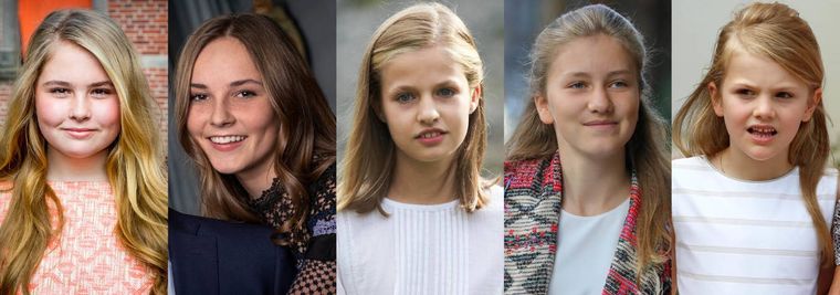 Hay muchas herederas mujeres a las coronas europeas.