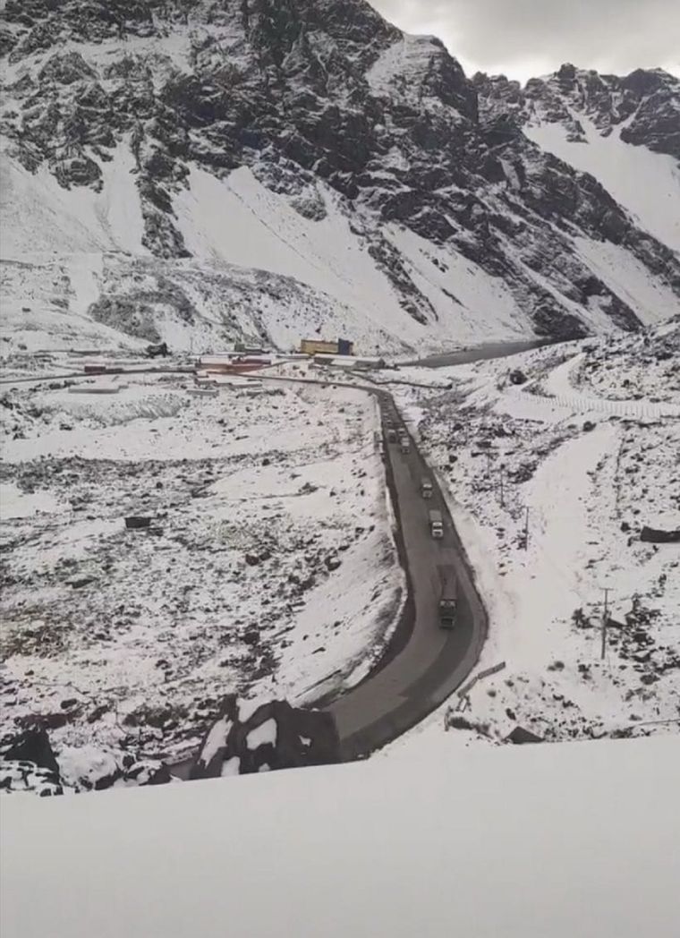 Se esperan importantes nevadas en la Ruta Internacional 7.
