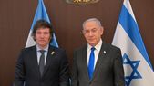 El presidente Javier Milei junto al primer ministro israelí, Benjamin Netanyahu, en su primera visita a Israel. Foto: Presidencia/Archivo. 