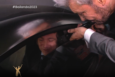 Javier MIlei no quiso bajar a saludar a Marcelo Tinelli Foto: Captura de pantalla