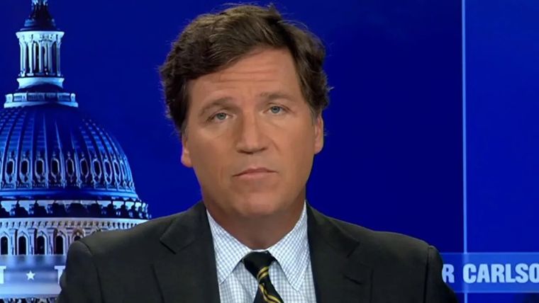 Tucker Carlson, ex presentador de la cadena estadounidense Fox News. Foto: Fox News