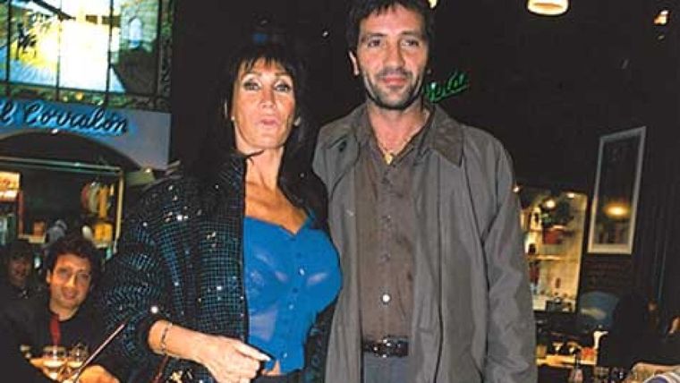 Luis Vadalá junto a Moria Casán