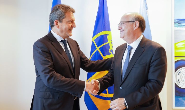 Sergio Massa junto a Ilan Goldfajn Foto: Twitter