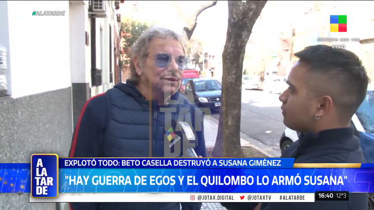 Beto Casella hundió a Susana. Foto: captura de video/ América TV. Beto Casella hundió a Susana. Foto: captura de video/ América TV.