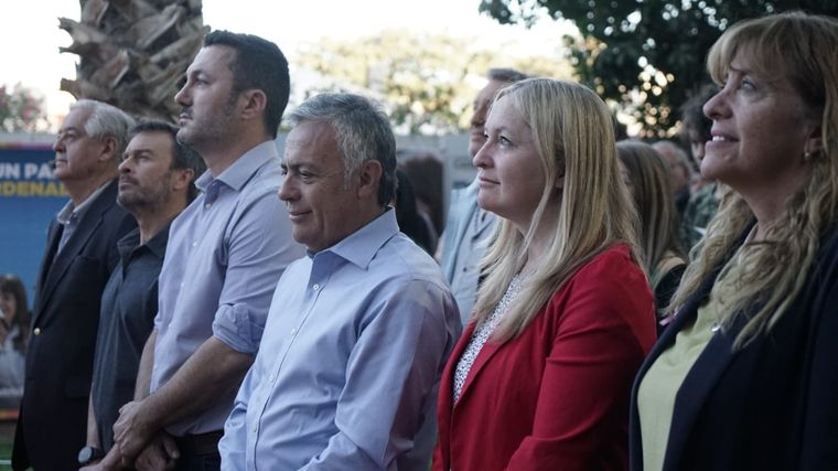 Lisandro Nieri, Luis Petri Alfredo Cornejo, Hebe Casado y Patricia Giménez Foto: Prensa Mendocinos por el Futuro