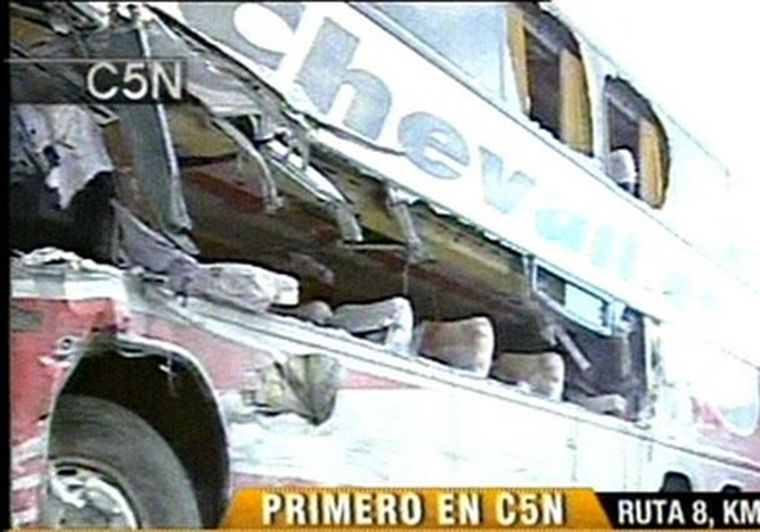 Primeras imágenes del accidente Foto: Imagen TV