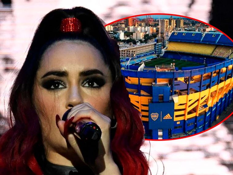 Lali, hincha de River, habló sobre la posibilidad de tocar en la cancha de Boca.