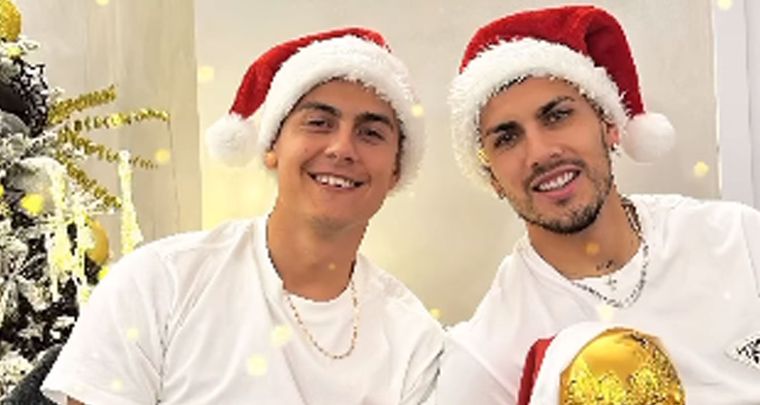 Paredes y Dybala pasaron juntos las fiestas. Foto: Instagram Paredes