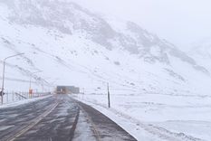 La ruta del lado argentino está despejada, pero no se puede cruzar al vecino país Foto: Gentileza La ruta del lado argentino está despejada, pero no se puede cruzar al vecino país Foto: Gentileza