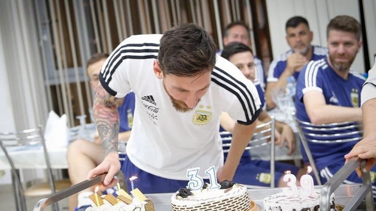 Su cumpleaños 31 lo pasó en Rusia. Hoy le toca otra vez celebrarlo con la Selección Foto: AFA