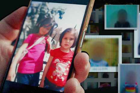 Layla y Layan, dos niñas "desaparecidas" en Siria que han sido encontradas por su madre. Miles siguen desaparecidos.