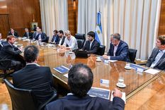 Luis Caputo con empresarios de empresas de consumo masivo Foto: Ministerio de Economía