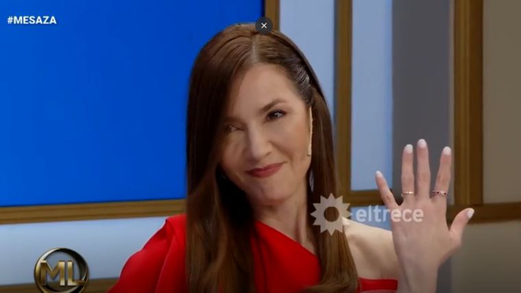 La presentadora expresó la gran decisión con su pareja. Créditos: Captura / El Trece