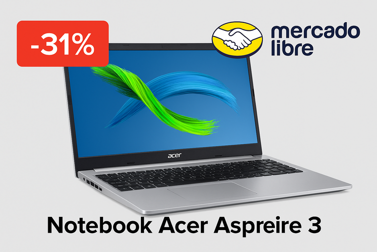 Ryzen 7 7730U y 16 GB DDR4 para multitarea fluida: la Acer Aspire 3 A325-42 rinde en trabajo, estudio y juegos livianos, con SSD de 512 GB y Windows 11 Home.