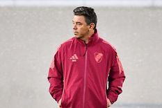 El DT se prepara para visitar a los Galos. Foto: @RiverPlate