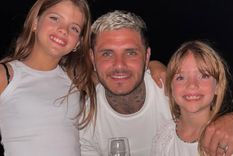 Mauro Icardi comenzó la revinculación con sus hijas. Foto: Instagram @mauroicardi.