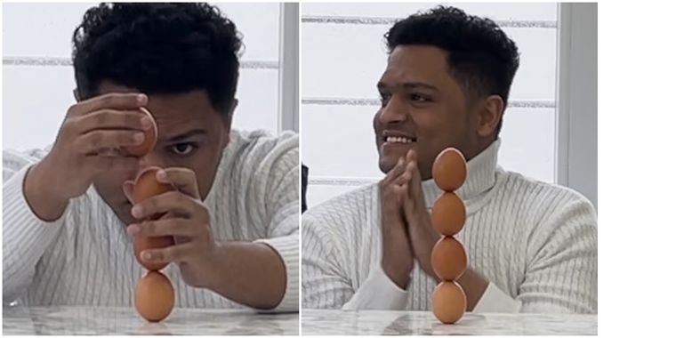 Récord a la pila de huevos más alta del mundo