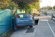 Así quedó el vehículo tras el incidente Foto: Twitter: @MATIPASCUALETTI