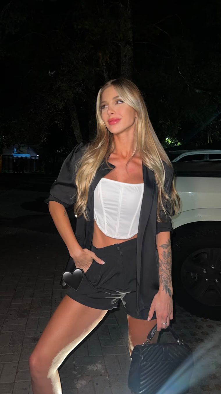 Así fue el look de Romina Malaspina para su salida nocturna. Foto: Instagram: romimalaspina