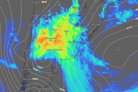 Las zonas afectadas por la tormenta de Santa Rosa.&nbsp;