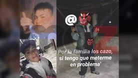 A la izquierda: Nicolás Donoso (arriba), acusado por el tiroteo que resultó en la muerte de Raúl Coco Santibañez (abajo). A la derecha: Walter Hidalgo Ortubia y la foto que subió fuertemente armado a su perfil de Instagram. A la izquierda: Nicolás Donoso (arriba), acusado por el tiroteo que resultó en la muerte de Raúl Coco Santibañez (abajo). A la derecha: Walter Hidalgo Ortubia y la foto que subió fuertemente armado a su perfil de Instagram.
