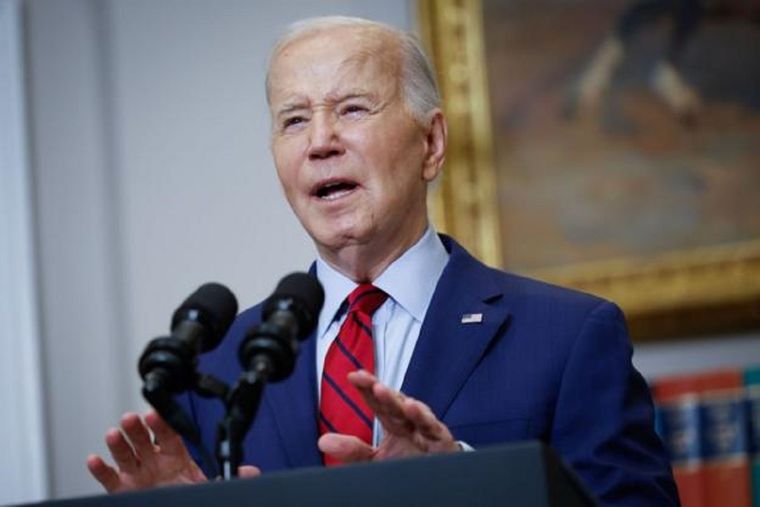 La popularidad de Biden entre los demócratas más jóvenes se está viendo afectada por la guerra en Gaza. Foto: KEVIN DIETSCH / GETTY