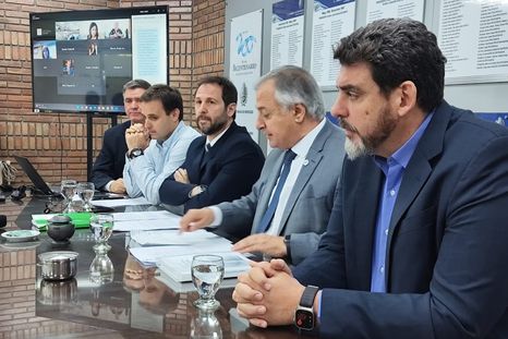 Marcelo DAgostino y Alejandro Gullé estuvieron en la Legislatura. Foto: Prensa Legislatura de Mendoza