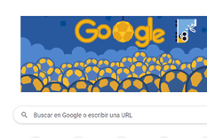 El doodle del famoso buscador, en línea con la fiesta mundialista.