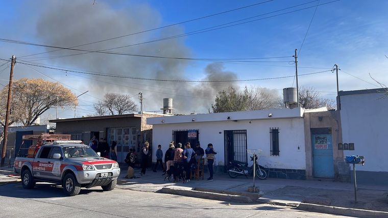 La zona donde se desató el incendio Foto: Gentileza NDI